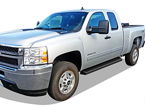 Estribos APS Running Boards 6in Negro para Silverado Sierra miniatura 6