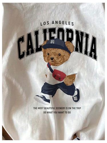 Men's Graphic Letter Print Tees Crewneck Short Sleeve Baggy Drop Shoulder Vintage T Shirts Streetwear3