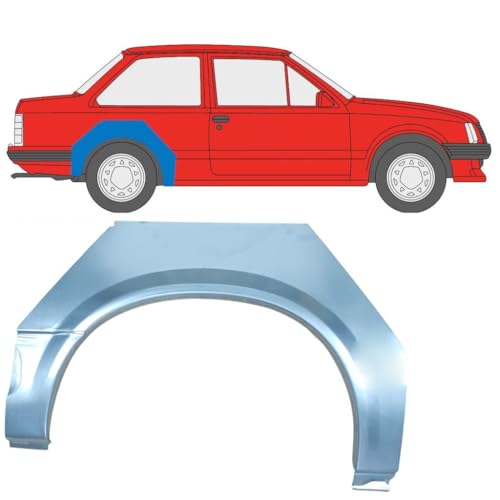 Panneau de réparation arc d'aile arrière pour Opel Corsa A 1982-1993 / Droite