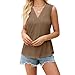 Sleeveless Lace Tops for Women Womens Lace V Neck Tank Tops Summer Casual Sleeveless Loose Fit Basic Vest Khaki