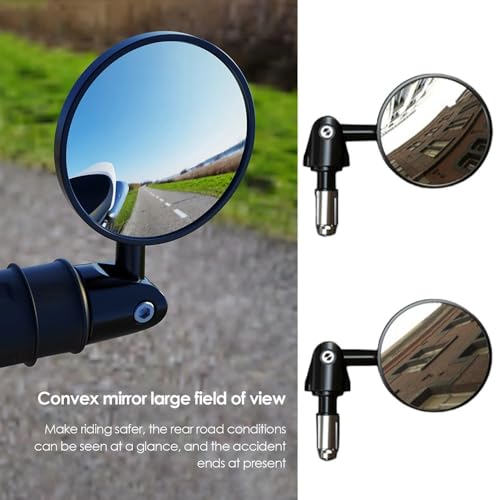 Rétroviseur de guidon de moto modifié pliable et orientable