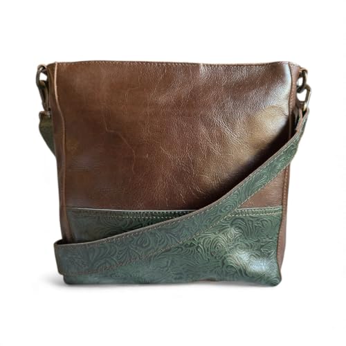 Ranch Junkie Mercantile Rancho Vintage Brown Leather Bucket Bag