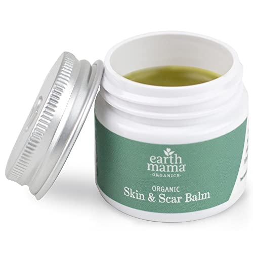 Earth Mama Organic Skin & Scar Balm | Comforts & Reduces Appearance Of Scars For Surgical Wounds + Pregnancy Stretch Marks, 1 Fl Oz #TOP4