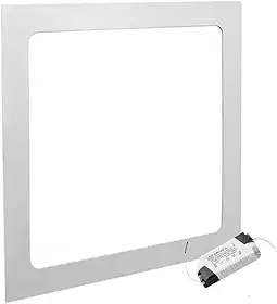 Painel Plafon com Drive Reator Ultrafino Quadrado 30X30 cm de Embutir LED 25w - Branco Frio 6500K Bivolt - Branco