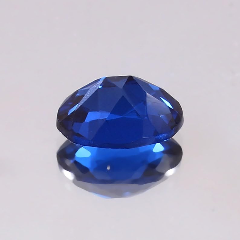 Saphir bleu naturel 10x7mm, la gemme idéale pour fabriquer un bijou personnalisé à offrir - 5