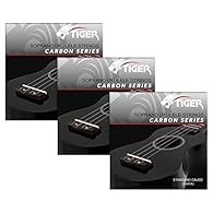 Set of regular-tension ukulele strings for soprano or concert ukuleles Fluoro-carbon strings offer a brighter tone over conventional nylon strings Improved hold of tuning meaning less time spent tuning Fingertip-friendly making them great strings bot...