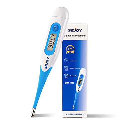 Digital Thermometer for Adults, Medical Oral Thermometer for Fever, Rectal Armpit Thermometer for Baby Kids and Adults, Accurate Waterproof Termometro