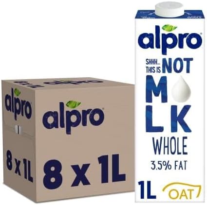 Alpro This Is Not M*Lk Whole Oat Long Life Drink, Vegan & Dairy Free, 1L (Pack of 8)