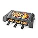 Price comparison product image Ex-Pro Electric Raclette Gourmet Grill, 6 Person Indoor Non-Stick Tabletop Cooker, Removable Hot Plate, Adjustable Thermostat, with 6 x Mini Cheese Pans & Spatulas, 1000W