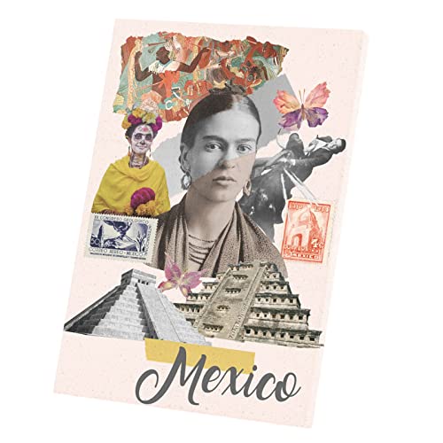 Affiche poster Mexico collage Mexique grand tableau décoratif de voyage