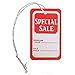 KC Store Fixtures 08806 Tag "Special Sale" Regular Price/Sale Price, Red/White with String (Pack of 1000)