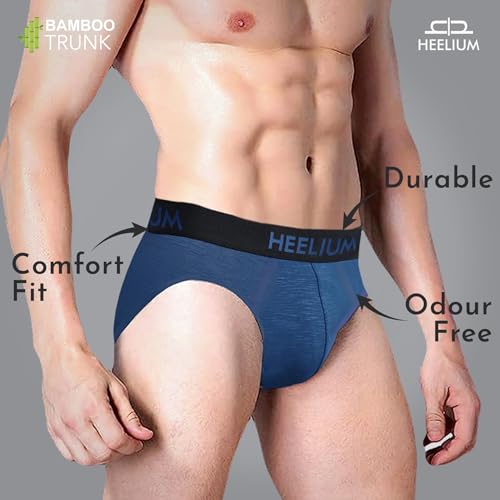 Image of HEELIUM Bamboo Underwear Brief for Men | 3X Softer Than Cotton & Odour Free | Stretchy Fabric & Durable Waistband