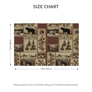 Rusticcountrybearplacematsforkitchenpatchworkcabinwildanimalshuntingdinnermatssetof4forhomekitchendiningtabledecorationparty12x18in Urban Country Home Decor Rustic country bear place mats for kitchenpatchwork cabin wild animals hunting dinner mats set of 4 for home kitchen dining table decoration party 12x18in urban country home decor