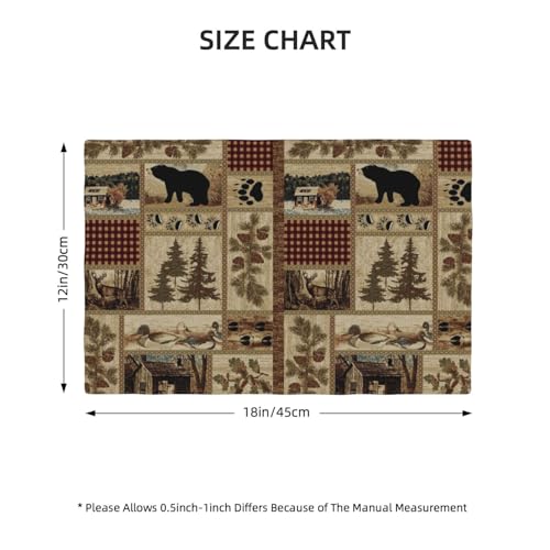 Rusticcountrybearplacematsforkitchenpatchworkcabinwildanimalshuntingdinnermatssetof4forhomekitchendiningtabledecorationparty12x18in Urban Country Home Decor Rustic country bear place mats for kitchenpatchwork cabin wild animals hunting dinner mats set of 4 for home kitchen dining table decoration party 12x18in urban country home decor