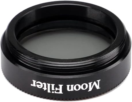1.25 Inch Moon Filter Aluminum Frame Light Pollution Filter for Telescope Eyepieces