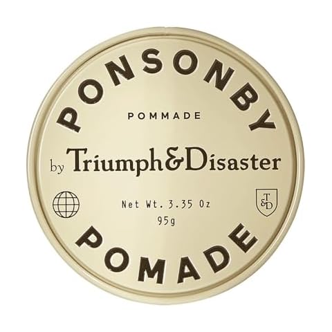 TRIUMPH & DISASTER | Ponsonby Pomade | Medium Hold Styling Wax for Fine to Thick Hair - High Shine, Non-Greasy Finish for Men, 95g Cover