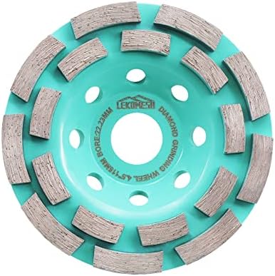 Diamond Grinding Wheel 115mm Concrete Grinding Disc Double Row Diamond Grinding Cup Wheel for Granite Marble Masonry LEKOMESH
