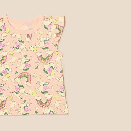 Image of Amazon Essentials Girls and Toddlers' Sleeveless Ruffle T-Shirt