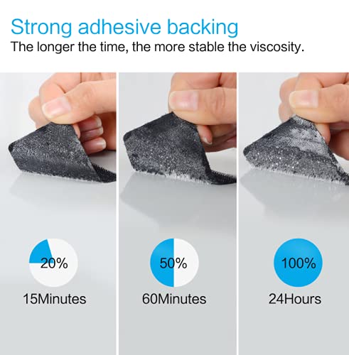 Melsan MELSAN-MST003 Industrial Strength Sticky Back Fastener | 2 X 6 Inch 6 Sets | Interlocking Tape Mounting Tape thumb #3