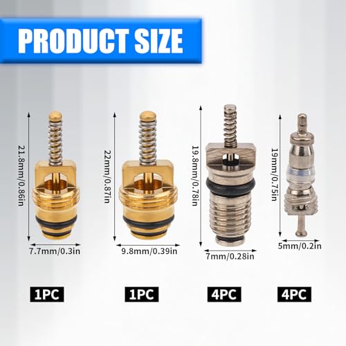 Kit de 17 piezas para válvula de aire acondicionado miniatura 3