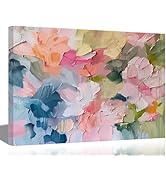 KKJ Pink Abstract Canva Wall Art