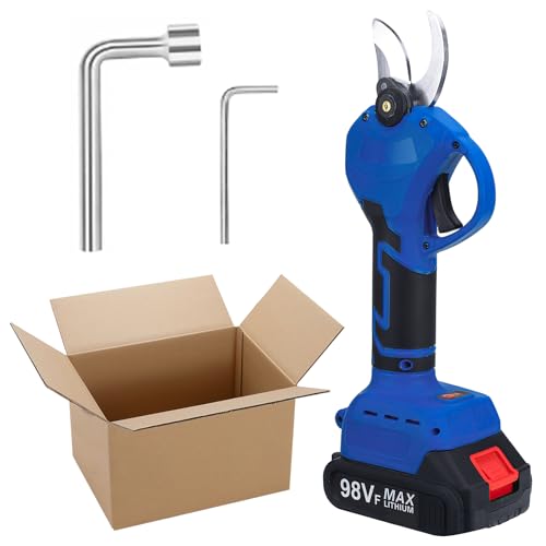 Sécateur sans Fil Professionnel, 20000mAh Secateur Electrique Sans Fil Diamètre de Coupe de 30 mm Sécateur de Jardin Sans Fil avec 4-5 Heures de Travail Convient Pour Les Jardins, Les Branches (T1)