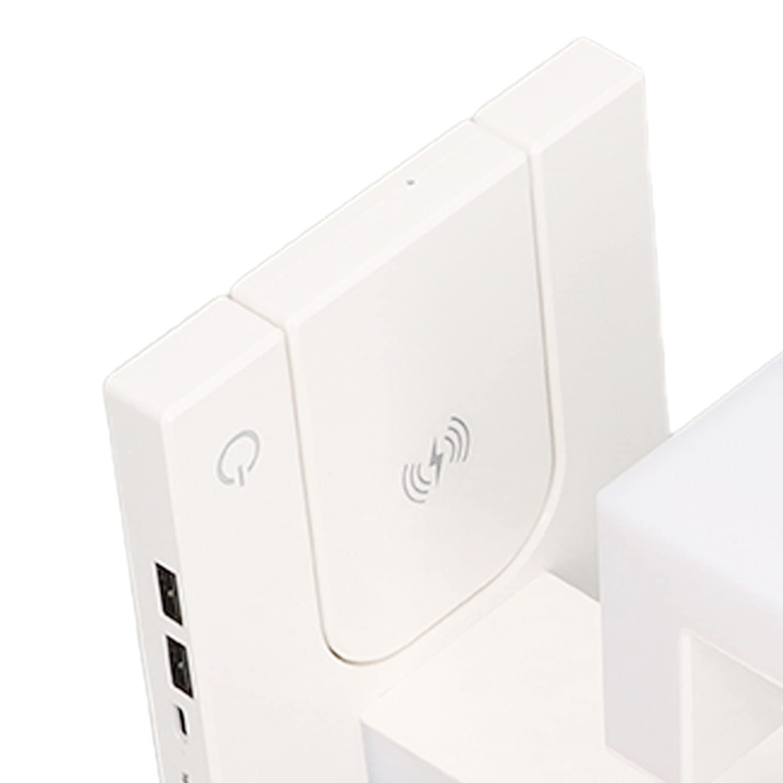 Fockety Lampada a levitazione Magnetica, Lampada da Tavolo antigravità a 3 Livelli Lampada da scrivania a LED con Caricabatterie Wireless per Camera da Letto, Ufficio e Studio