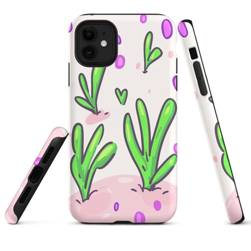 HYPESTYLE Grass Phone Case Compatible with iPhone 16 15 14 13 12 Compatible with Samsung Galaxy S25 S24 S23 FE S22 Plus Dual Layer Sturdy Shockproof Full Protection with Mag-Safe