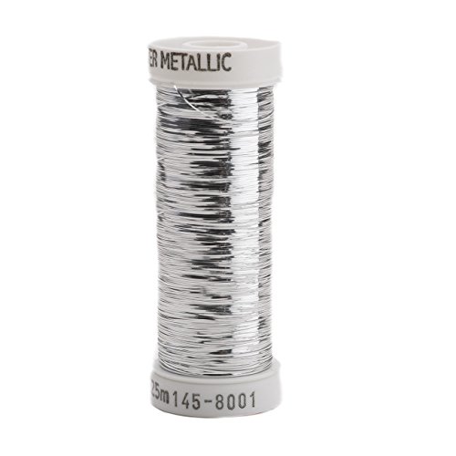 Hilo metálico Sulky 250 yd - Plateado miniatura 1