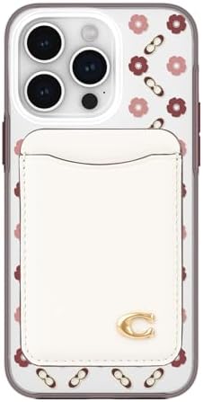 Coach Magnetic Phone Wallet / Card Holder - Compatible with MagSafe Phones and Cases - Chalk