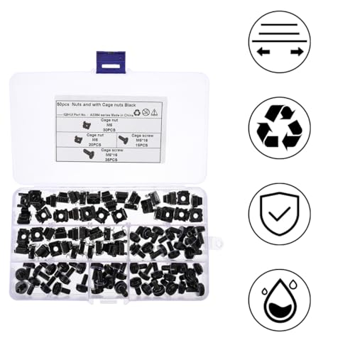Écrou à cage acier Cabilock vis insert montage flottant rack 50pcs