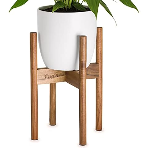 Ayria Adjustable Wooden Plant Stand for Various Pots Cover