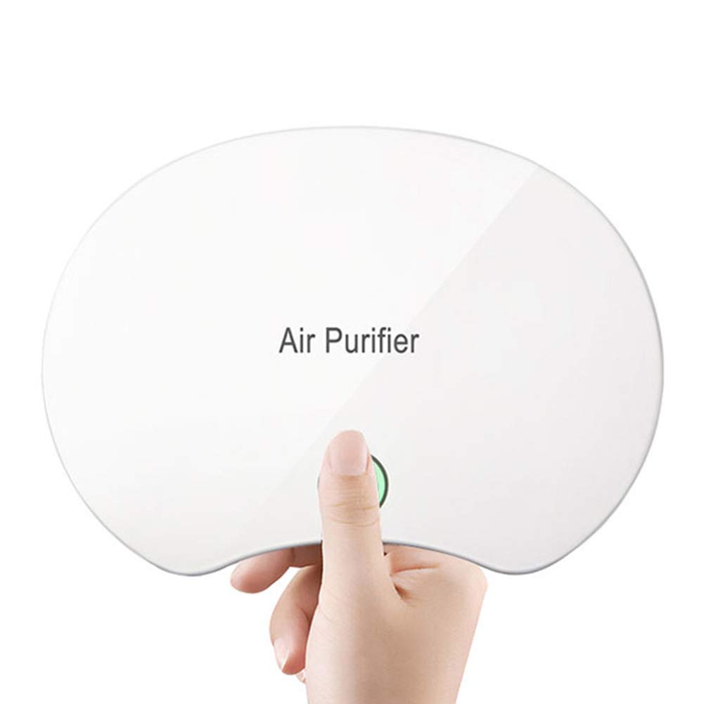Purificatore d'aria con Filtro HEPA, 3-IN-1 Purificatore+Diffusore Aromi Effetti Pulita Rumore basso per Auto Casa Ufficio Stanza del bambino Bianco 03 18x13x3.6cm