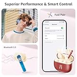 YELKUTT Wireless Earbuds, Wireless Headphones with HiFi Stereo Deep Bass Ear Buds, Bluetooth 5.3 Headphones with 6 ENC Noise Cancelling Mic, 50H Playtime, Earphones Dual LED Display, IPX8 Waterproof - Image 6