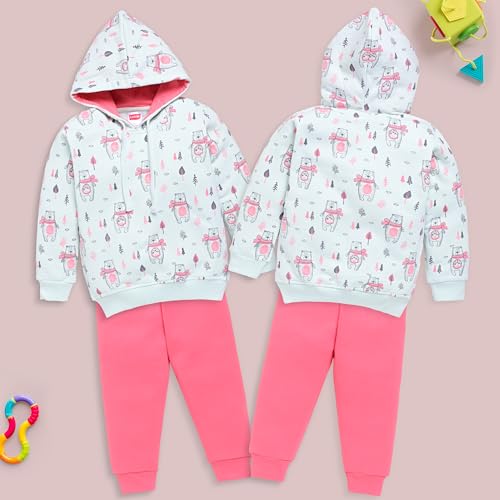 Image of LuvLap Baby Boys Full Sleeve Boys Hooded Sweatshirt & Pyjama Set