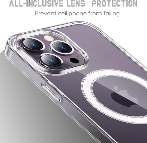 Image of REALCASE Ultra-Hybrid Back Case Cover for iPhone 15 Pro Compatible with MagSafe | Camera Protection | Hard Crystal Clear Back | Shockproof Bumper Cover Case for iPhone 15 Pro (Transparent)