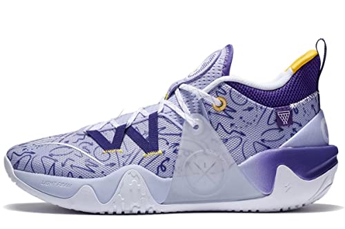 LI-NING Wade DLO ICE On Court Basketball Shoes Solid System Stable Support Lining Light Foam Sport Shoes Sneakers Purple ABPS007-5H US 11