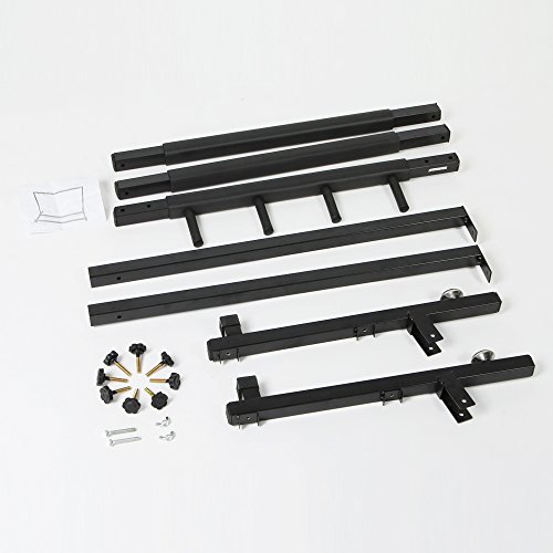 Image of Kuyal Iron Guitar Stand Multi-Guitar Display Rack Bass Folding Stand Band Stage Bass Acoustic Guitar, Black (3 Holder)