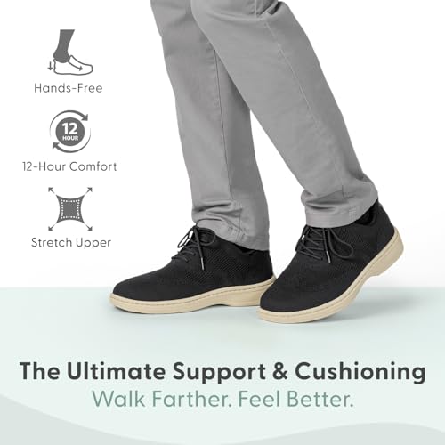 Orthofeet Men's Orthopedic Knit Rex Hands-Free Casual Shoe2