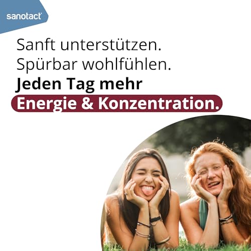 sanotact Eisen Komplex (100 Mini-Tabletten) • Mit 14mg hochdosiert, Kupfer, Folsäure, Vitamin C, B2, B6, B12 • Sofortwirkung bei Eisenmangel • Eisen für Blutbildung • 100% Vegan