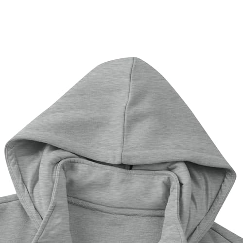 Cambkatl Men's Zip Up Hoodies Casual Stand Collar Sweatshirt Long Sleeve Streetwear Hooded Jackets with Pockets4