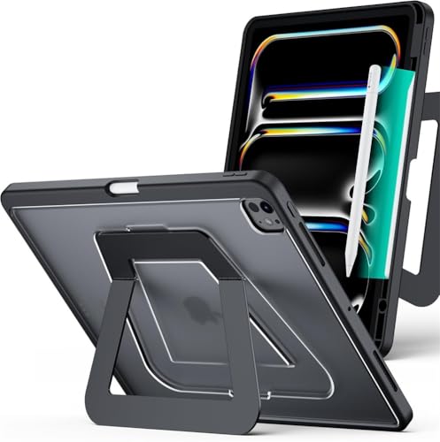 Protégez votre iPad Pro 12.9 5e/6e gen contre les chutes, étui silicone noir