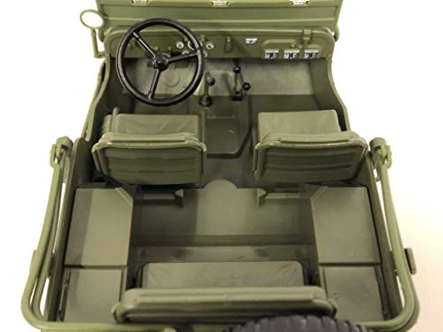 JEEP WILLYS OLIVE 1/18, Autoworld, Verde