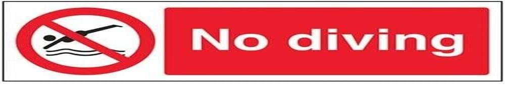 V Safety No Cycling - Segnale di sicurezza orizzontale 300 x