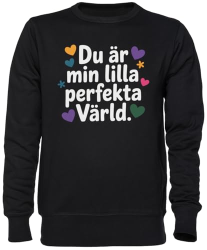 Sweat-Shirt Noir du Är Min Lilla Perfekta Värld en Jersey