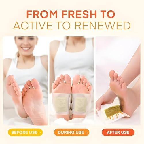 Image of Foot Patches - Stress Relief Detox Patch with Ginger, Lymphatic Drainage And Toxin Cleansing Pads - Deep Sleep Support Foot Pads for Men And Women (Pack of 2)