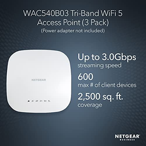 Image of Netgear WAC540 IEEE 802.11ac 3 Gbit /s Wireless Access Point