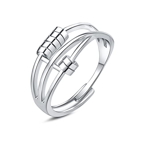 Bague ajustable en argent pour rester zen au bureau et au quotidien