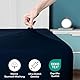 Utopia Bedding Jersey Spannbettlaken, Marineblau, 160 x 200 cm – 25 cm, Bettlaken Baumwollmischung, Zuschnitte für Dicke Matratzen
