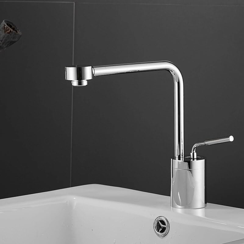 Robinet de salle de bains en laiton chromé élégant et durable